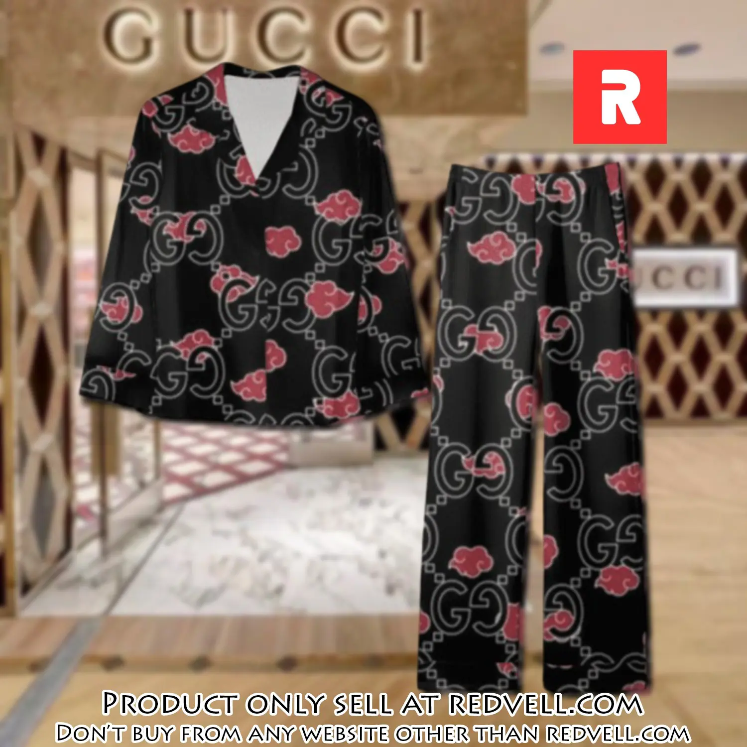 Trending luxury gc satin pajama set pjs1053 rv5545039